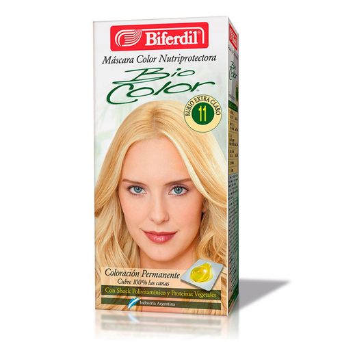 Coloración bio color máscara nutriprotectora color rubio extra claro kit