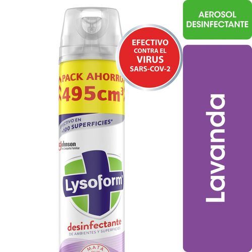 Aerosol desinfectante de ambientes lavanda 495 ml
