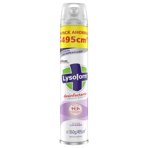 Aerosol desinfectante de ambientes lavanda 495 ml