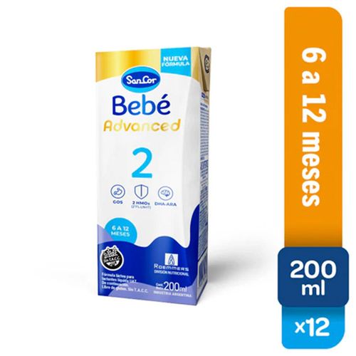 Fórmula láctea advanced 2 200 ml (12 unidades)