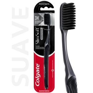 Cepillo dental slim soft black