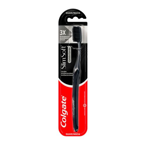 Cepillo dental slim soft black