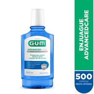 Enjuague bucal advanced antibacterial menta intensa 500 ml