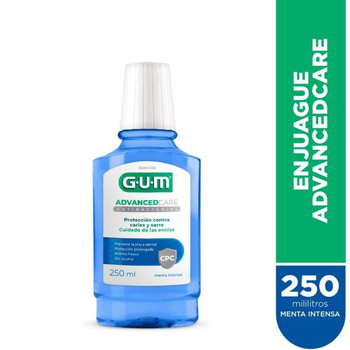 Enjuague bucal advanced antibacterial menta intensa 250 ml