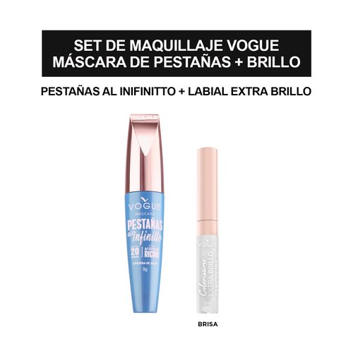 Combo de maquillaje: máscara de pestañas + brillo