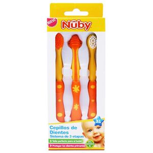 Set de cepillo de dientes para bebé (3 unidades)