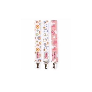 Sujeta chupetes con clip de metal