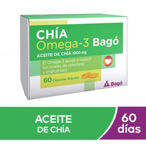 Suplemento dietario chia omega 3 (60 cápsulas)