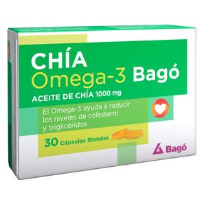 Suplemento dietario chia omega 3 (30 cápsulas)