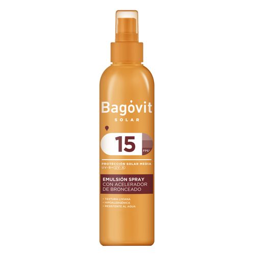 Acelerador de bronceado spray fps 15 200 gr