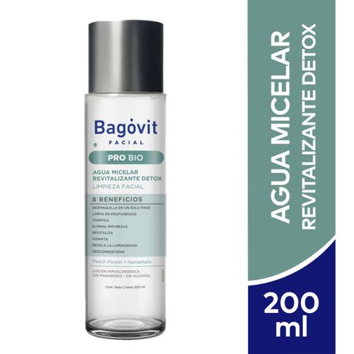 Agua micelar pro bio detox pro bio 200 ml