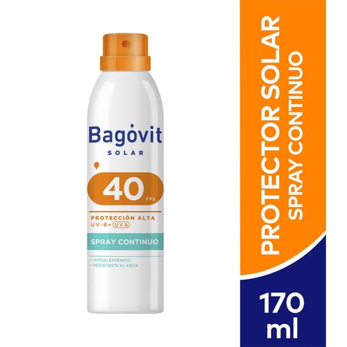 Protector solar spray continuo fps 40 170 ml