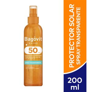Protector solar spray transparente fps 50 200 ml