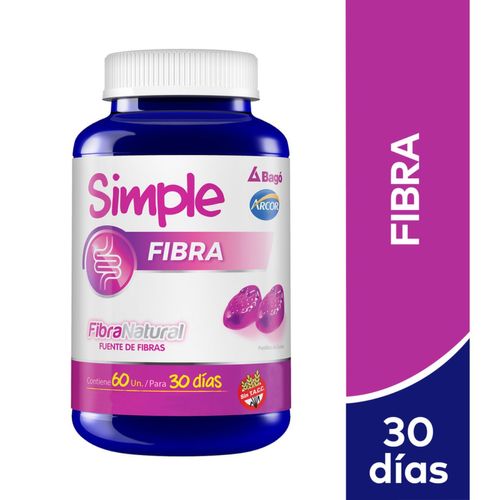 Suplemento dietario fibra (60 pastilla de goma)