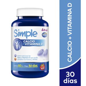 Suplemento dietario calcio + vitamina d (60 pastilla de goma)