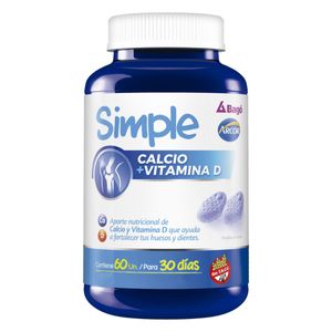 Suplemento dietario calcio + vitamina d (60 pastilla de goma)