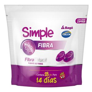 Suplemento dietario fibra (28 pastilla de goma)