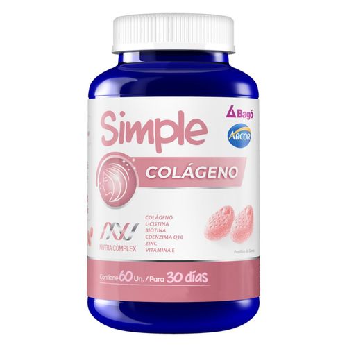 Suplemento dietario colágeno (60 pastilla de goma)