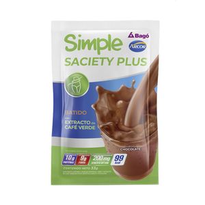 Suplemento dietario saciety plus batido en polvo sabor chocolate 33 gr