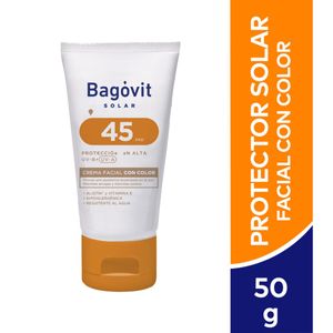 Protector solar facial con color fps 45 50 gr