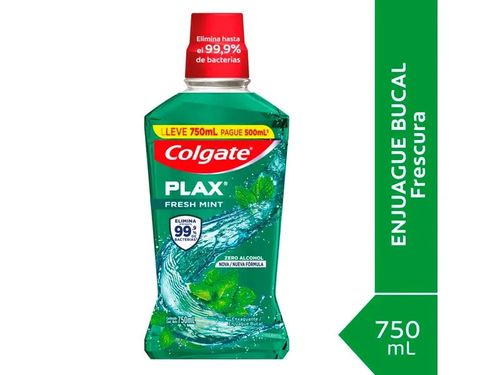 Enjuague bucal fresh mint zero 750 ml
