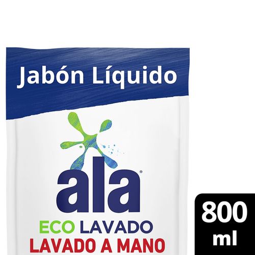 Jabon liquido ecolavado a mano doypack 800 ml