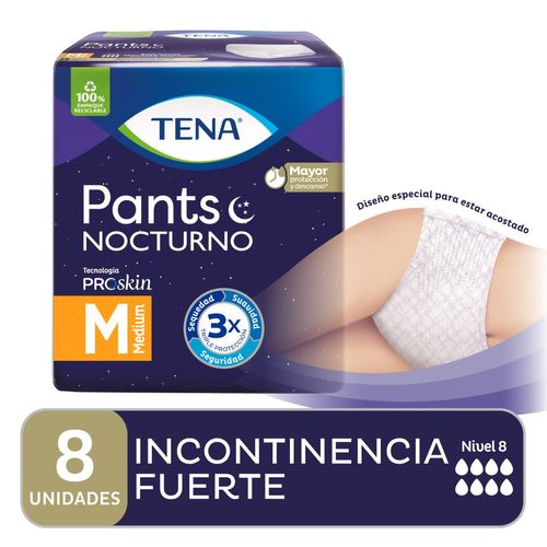 Ropa interior pants nocturno M (8 unidades)
