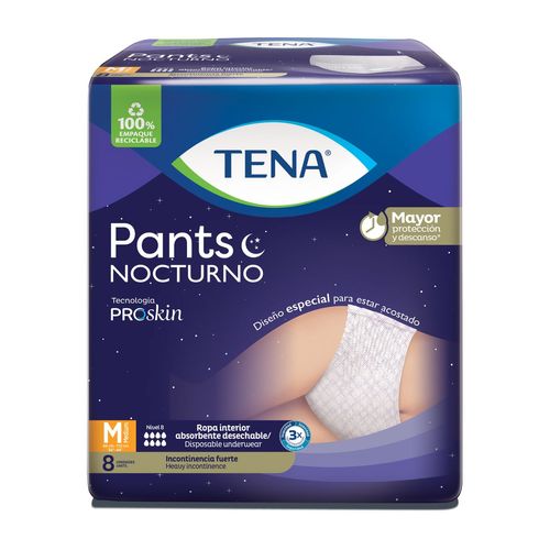 Ropa interior pants nocturno M (8 unidades)