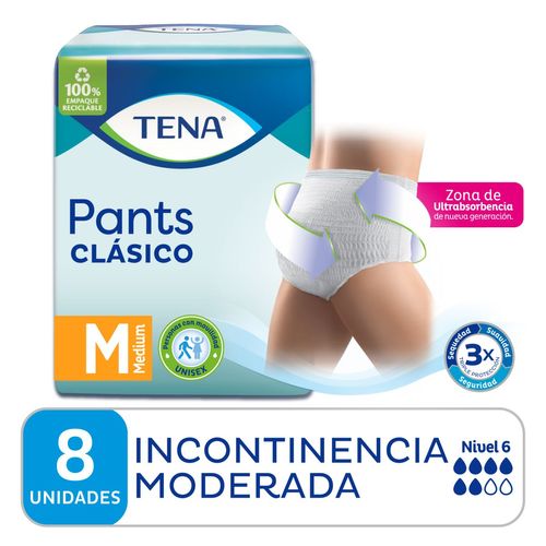 Ropa interior pants clásico M (8 unidades)