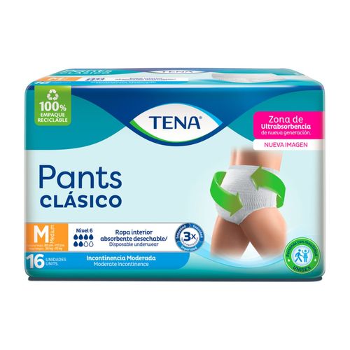 Ropa interior pants clásico M (16 unidades)