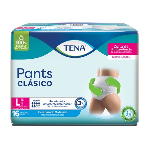 Ropa interior pants clásico L (16 unidades)