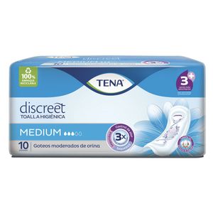 Toalla discreet medium (10 unidades)