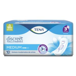 Toalla discreet medium (10 unidades)