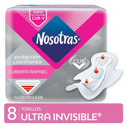 Toalla ultrainvisible rapisec curv (8 unidades)