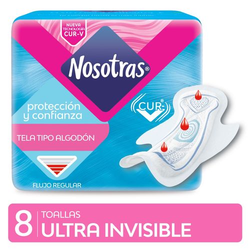 Toalla ultra invisible tela algodón curv (14 unidades)
