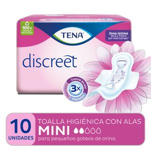 Toalla discreet Mini (10 unidades)
