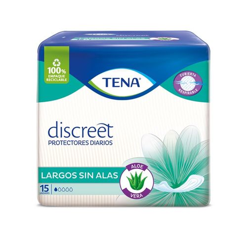 Protector discreet largo sin alas (15 unidades)