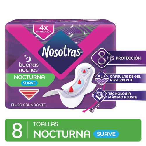 Toalla buenas noches max curv (8 unidades)