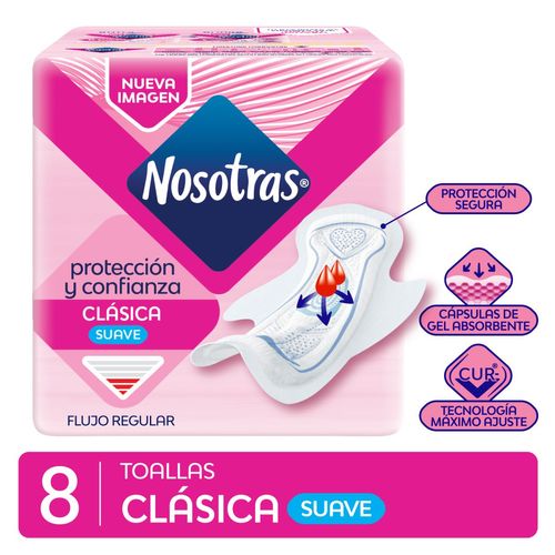 Toalla clásica suave curv (8 unidades)