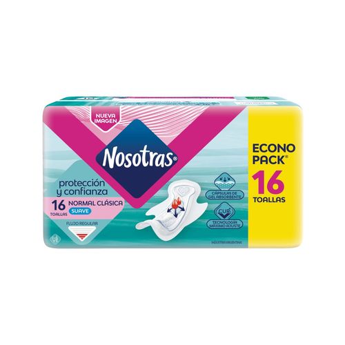 Toalla normal clásica curv (16 unidades)