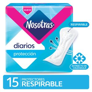 Protector diario respirables (15 unidades)