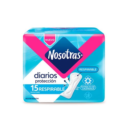 Protector diario respirables (15 unidades)
