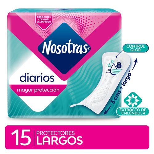 Protector diario largos (15 unidades)