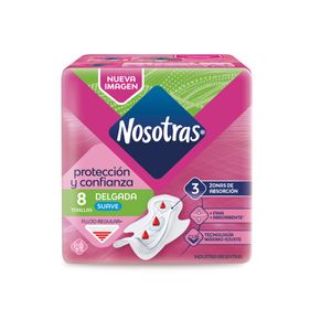 Toalla delgada suave curv (8 unidades)