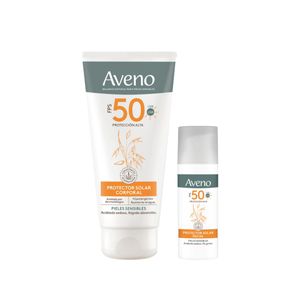 Combo Aveno Proteccion Solar Facial y Corporal Piel Sensible