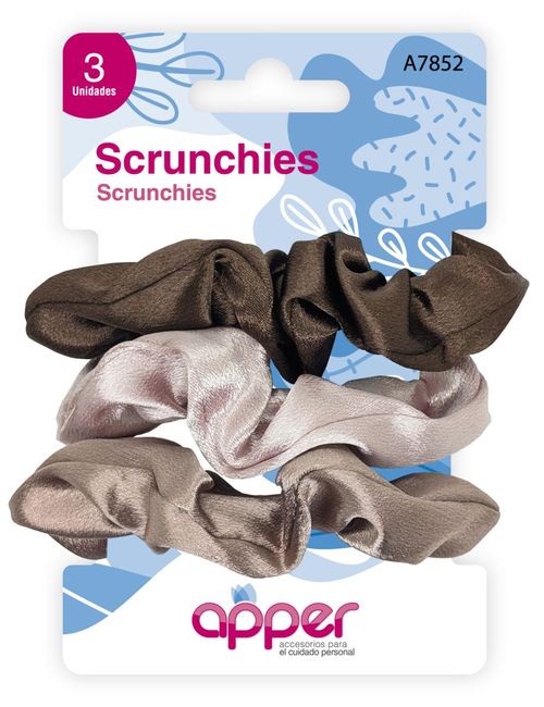 Colitas scrunchies de terciopelo (3 unidades)
