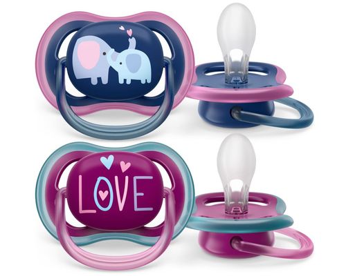 Chupete ultra air deco +18m elefante y love