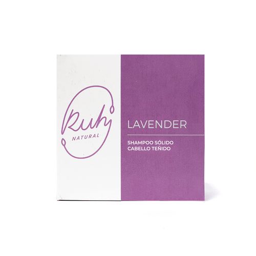 Shampoo sólido para pelo teñido con lavanda 65 gr