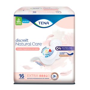 Toalla discreet natural care (16 unidades)