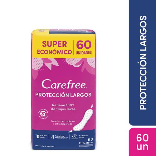 Protectores diarios Protección Largos (60 unidades)